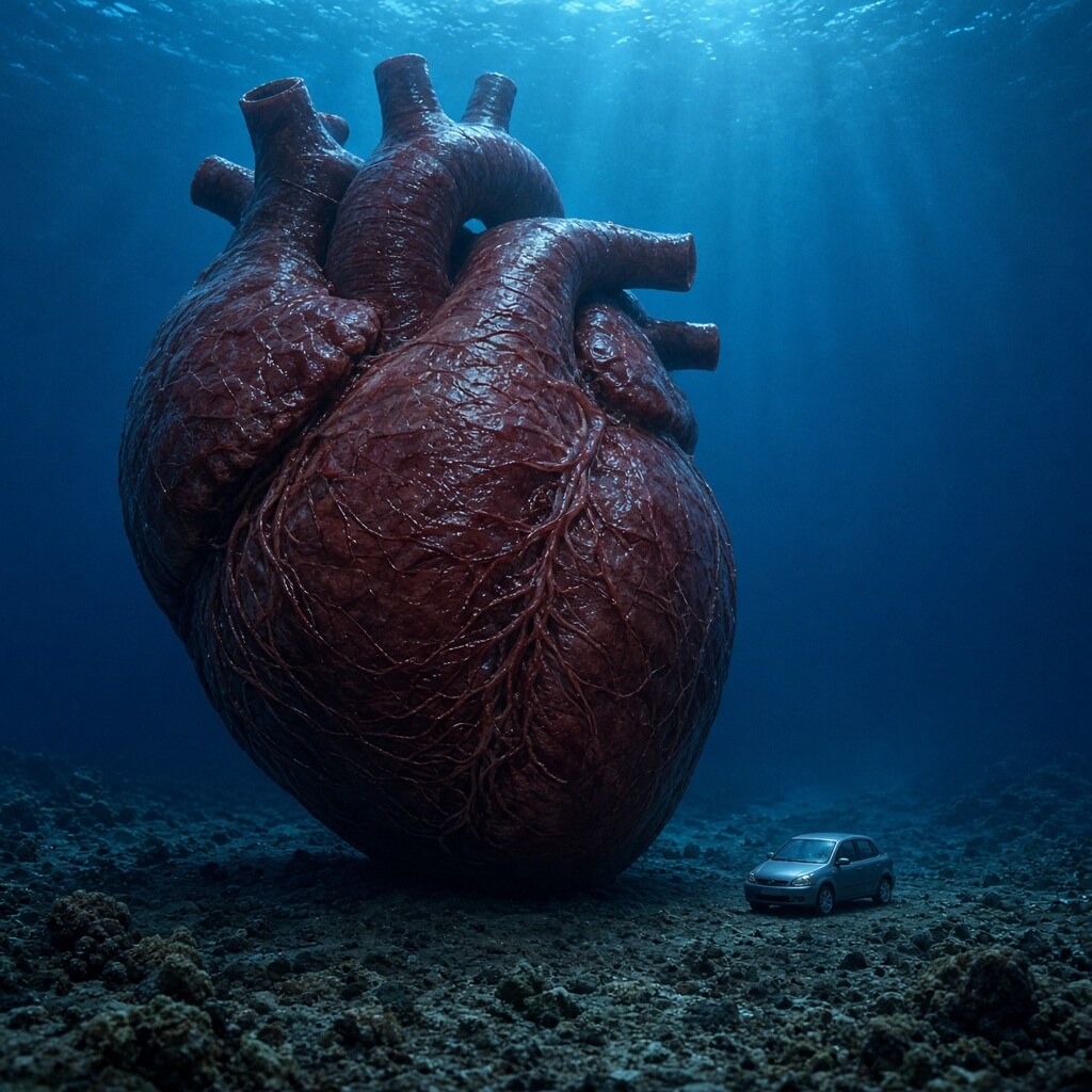 A blue whale’s heart can weigh as much as a small car