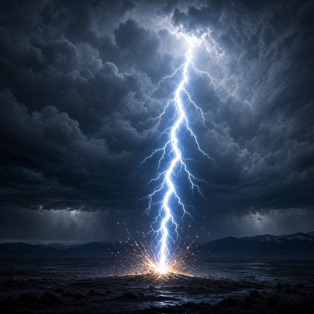 A lightning bolt carries about 1 billion joules of energy