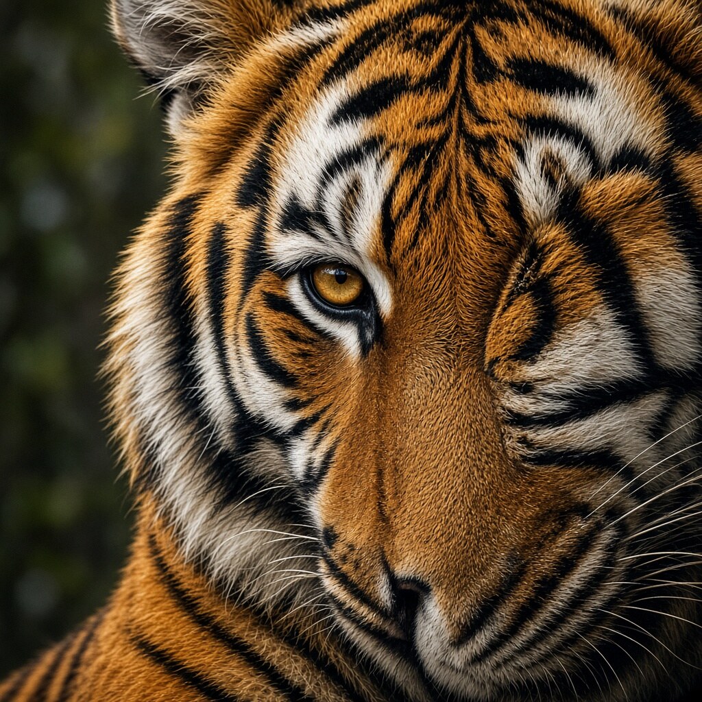 A tiger’s stripes are unique — like a human fingerprint