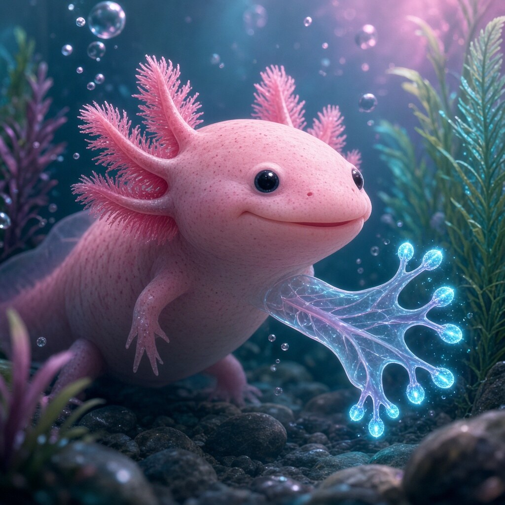 Axolotls can regenerate entire limbs and parts of the heart and brain