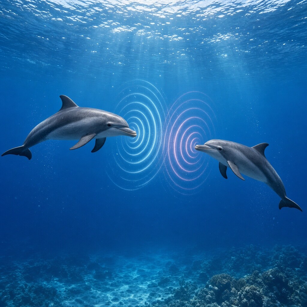 Dolphins call each other by unique signature whistles