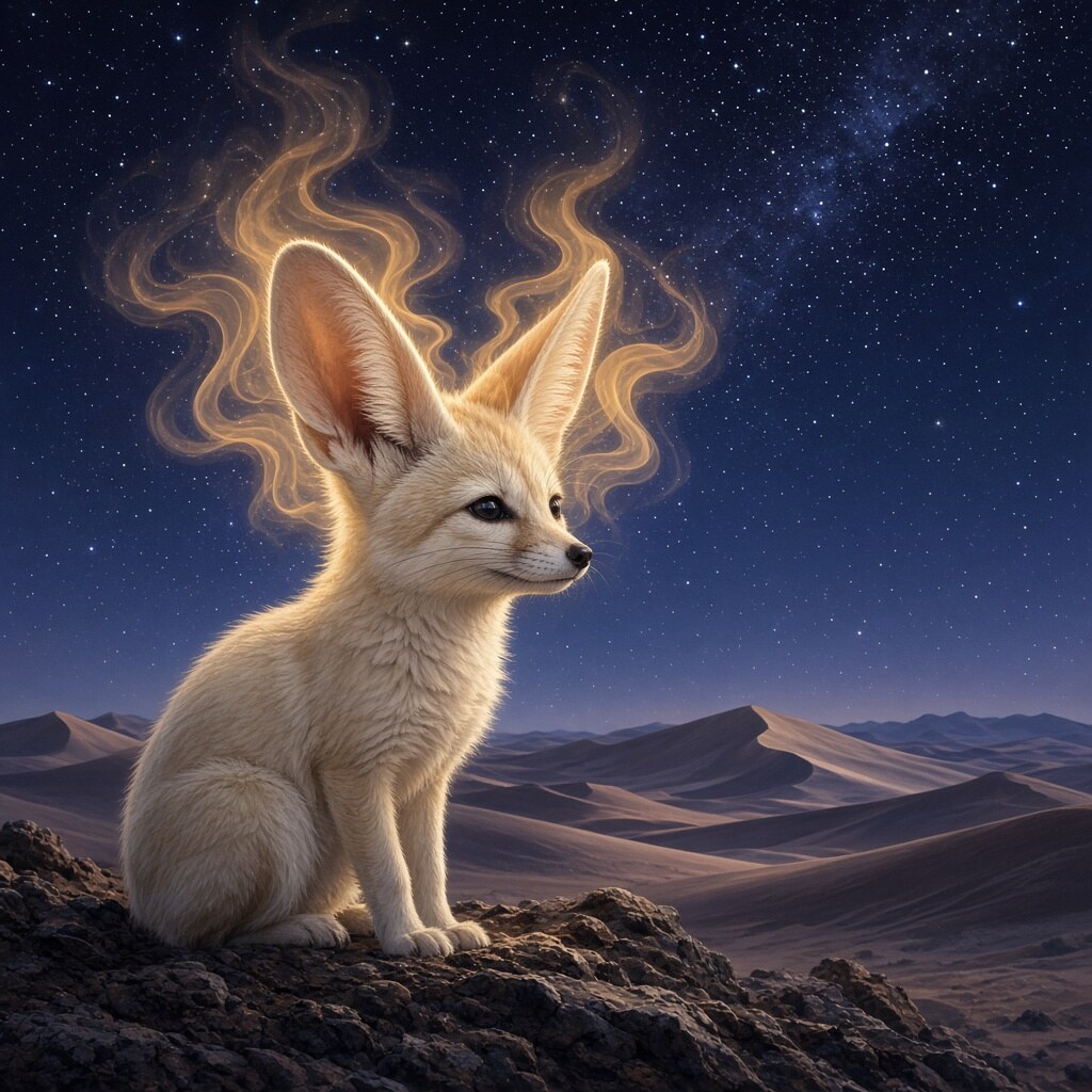 Fennec foxes have oversized ears that radiate heat