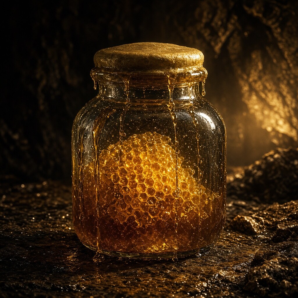 Honey never spoils when stored properly
