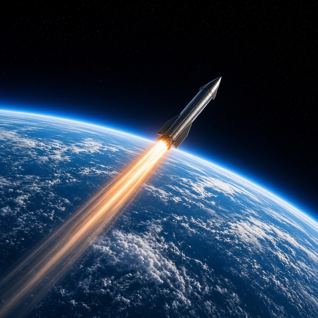 Low Earth orbit needs about 7.8 km/s of speed