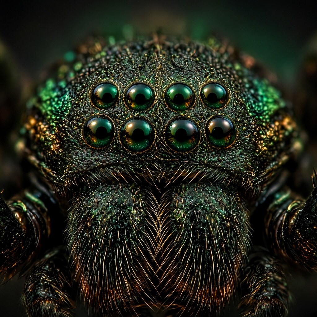 Most spiders have four pairs of eyes — eight in total