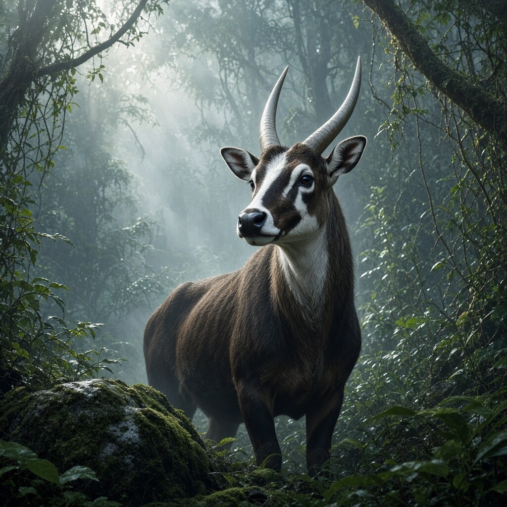 Saolas are so rare they are called the Asian unicorn