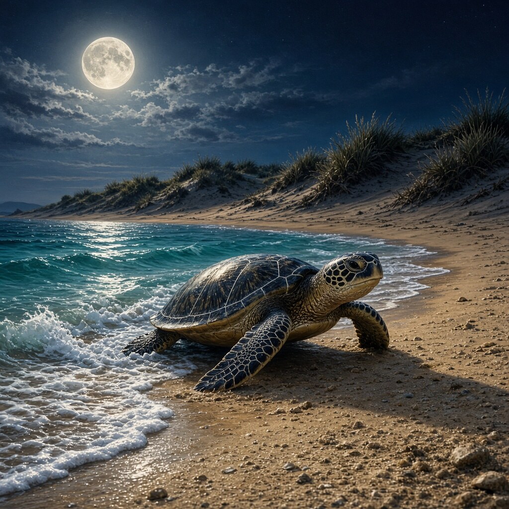 Sea turtles return to nest on the same beaches where they hatched