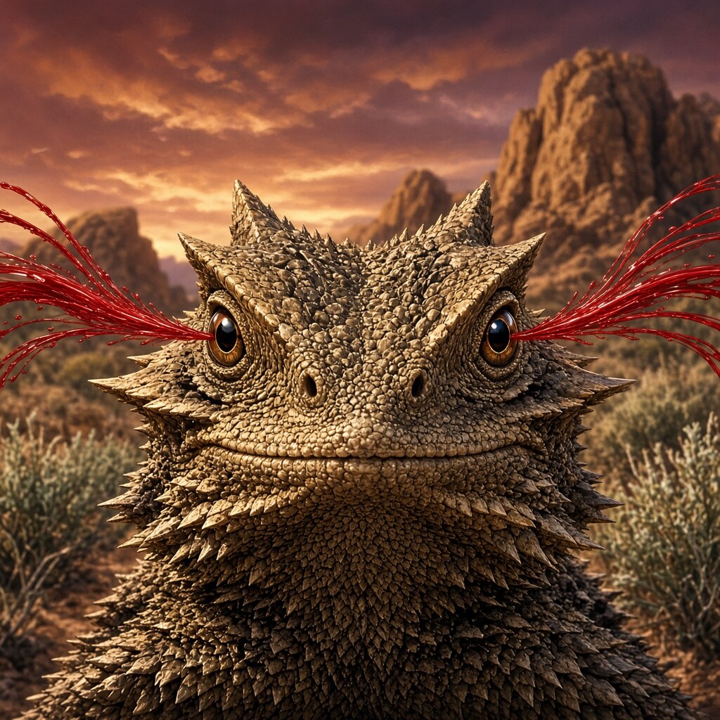 Some lizards can squirt blood from their eyes
