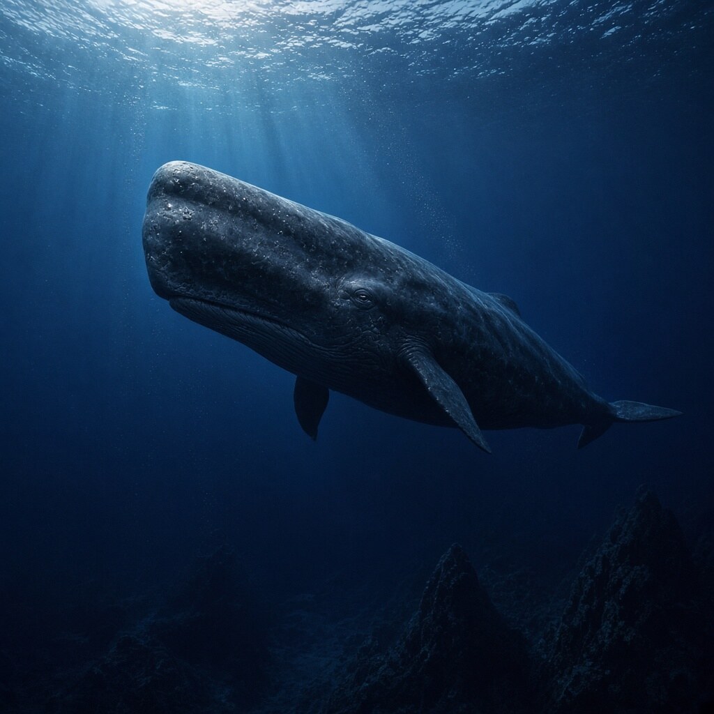 Sperm whales can dive deeper than 2,000 meters