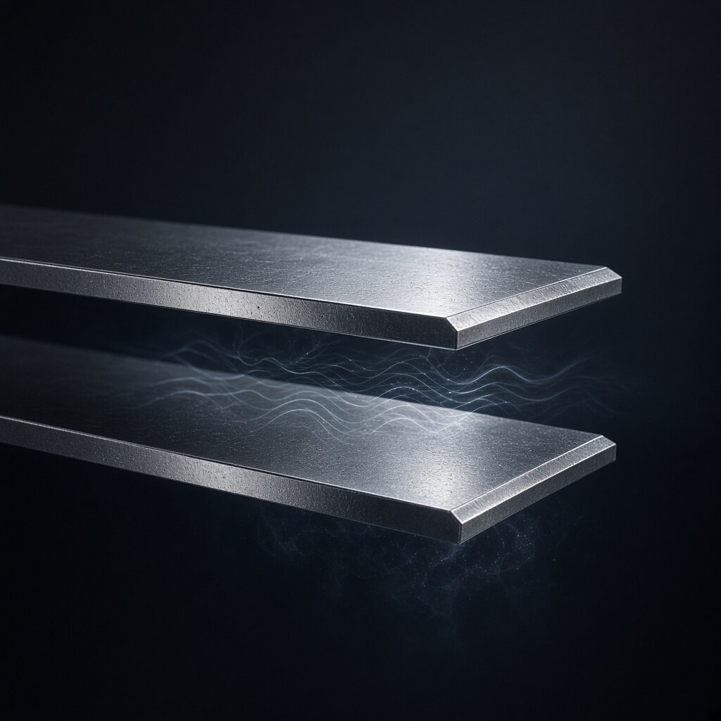 The Casimir effect pulls two metal plates together in a vacuum