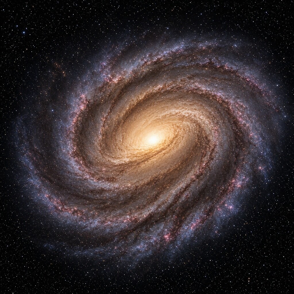 The Milky Way is about 100,000 light-years across