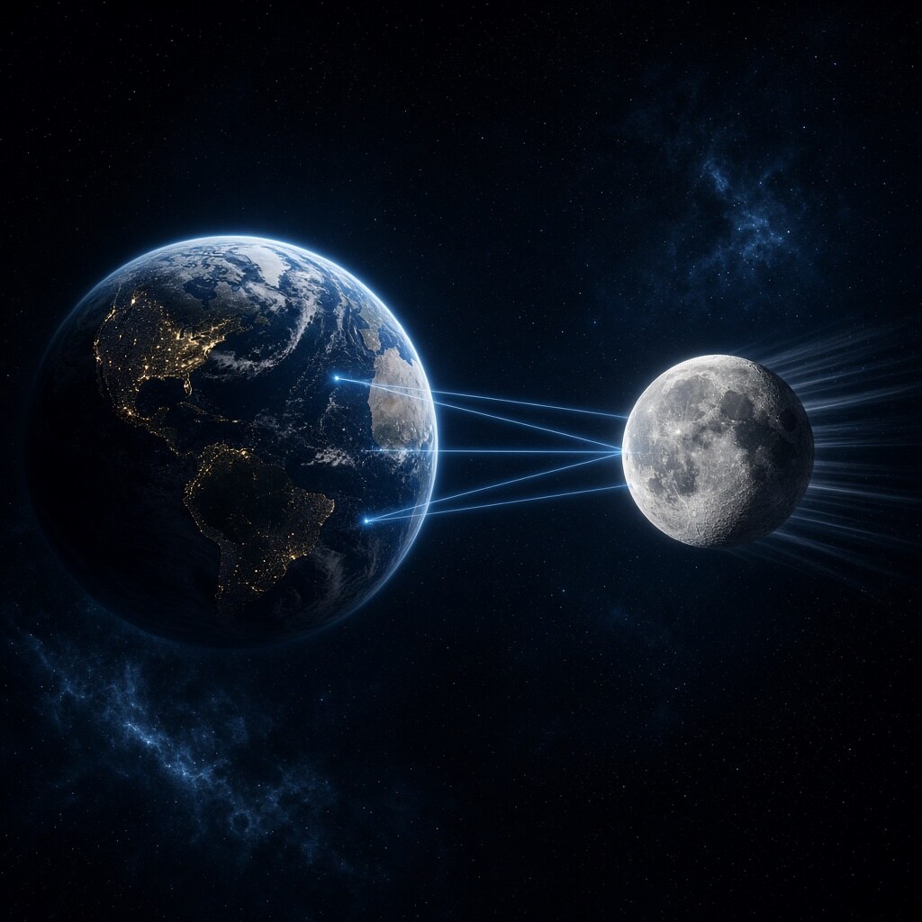 The Moon drifts away from Earth about 3.8 cm every year